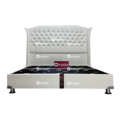 CAMA BOX AMERICANO QUEEN + CABECERA PEDESTAL MAJESTAD | Homesleep.pe