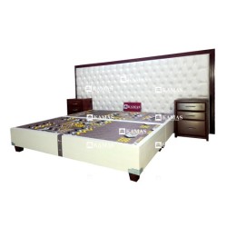 JUEGO DE CAMA BOX AMERICANO QUEEN + CABECERA PEDESTAL C | Homesleep.pe