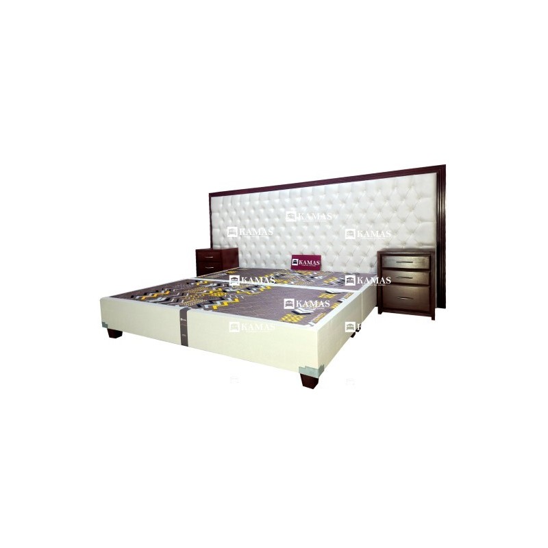 JUEGO DE CAMA BOX AMERICANO QUEEN + CABECERA PEDESTAL C | Homesleep.pe