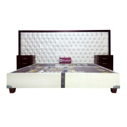 JUEGO DE CAMA BOX AMERICANO QUEEN + CABECERA PEDESTAL C | Homesleep.pe