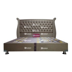 CAMA BOX AMERICANO QUEEN CON CAJONES + CABECERA SERHORSE| Homesleep.pe