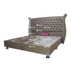 CAMA BOX AMERICANO QUEEN CON CAJONES + CABECERA SERHORSE| Homesleep.pe