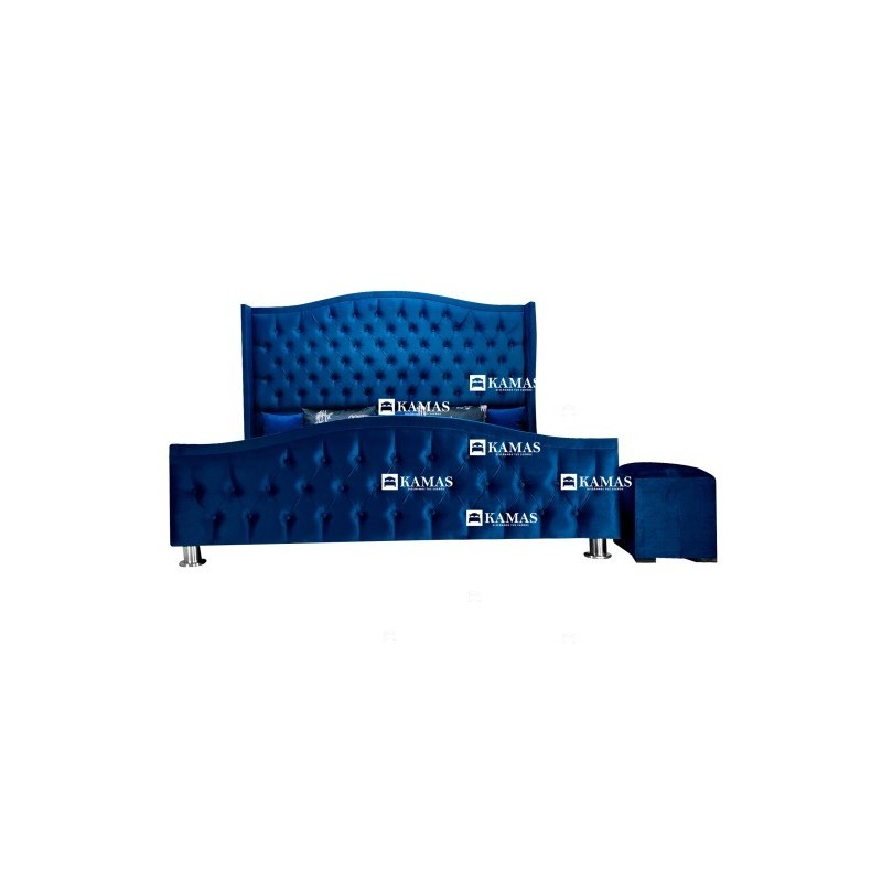 CAMA BOX AMERICANO QUEEN + CABECERA PEDESTAL MAJESTAD + | Homesleep.pe