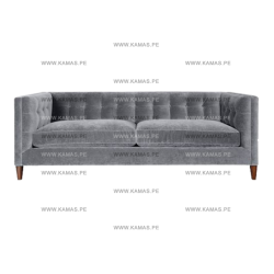 SOFA CLASICO KAMAS CUADROS 3-2-1 GRIS | Homesleep.pe