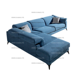 SOFA SECCIONAL CLASICO TURQUESA  | Homesleep.pe