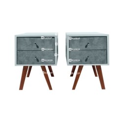 VELADOR KAMAS VINTAGE 2 UNIDADES - GRIS | Homesleep.pe