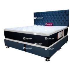 DORMITORIO AMERICANO KING + COLCHON KAMAS NOROLE + CABECERA AEREA CAPITONEADO