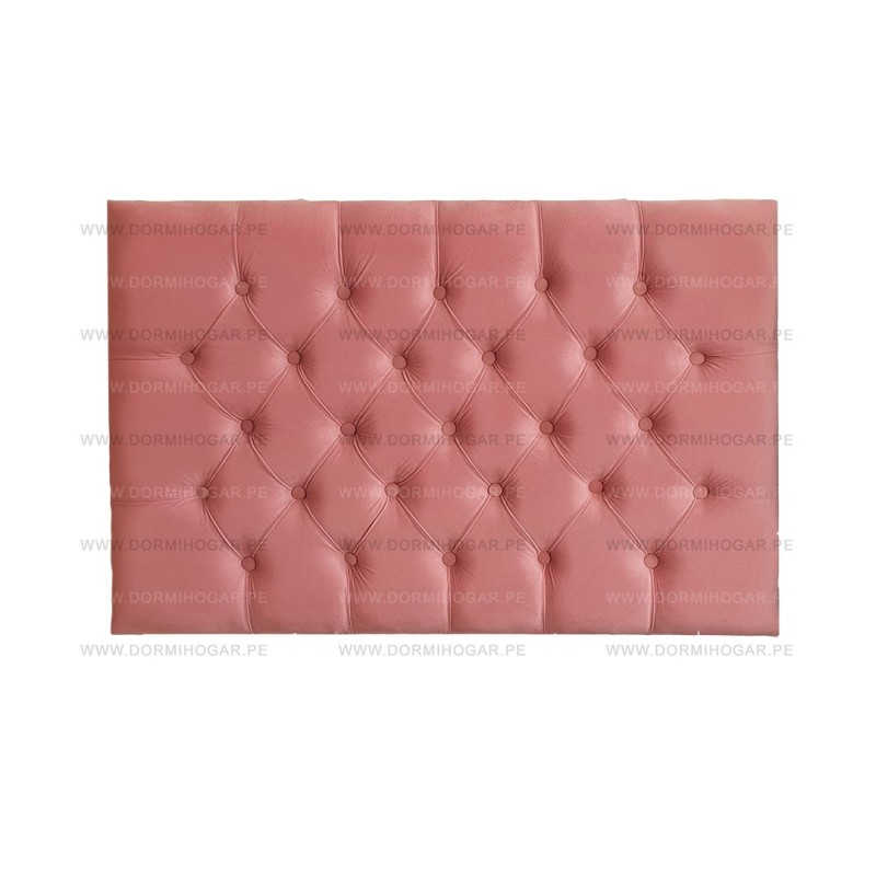 CABECERA AMERICANO KAMAS 1.5 PLAZAS ROSADO | Homesleep.pe