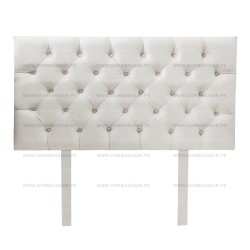 CABECERA AMERICANO KAMAS 2 PLAZAS IVORY CON PATAS DELGA | Homesleep.pe