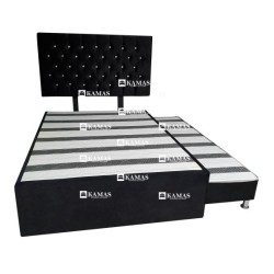 CAMA DIVAN 2 PLAZAS + CABECERA AEREA CON PATAS + COLCHO | Homesleep.pe