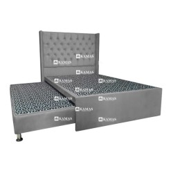 CAMA DIVAN 2 PLAZAS + CABECERA EMPERATRIZ + COLCHON 1.5 | Homesleep.pe