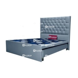 CAMA DIVAN 2 PLAZAS + CABECERA PEDESTAL + COLCHON 1.5 PL| Homesleep.pe