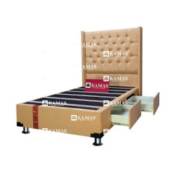 CAMA BOX 1.5 PLAZAS AMERICANO FUNCIONAL + CABECERA EMPER| Homesleep.pe