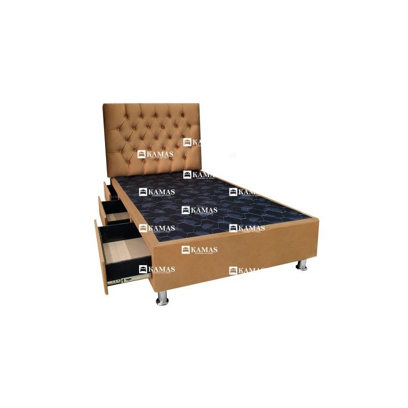 CAMA BOX 1.5 PLAZAS AMERICANO 3 CAJONES + CABECERA AEREA| Homesleep.pe