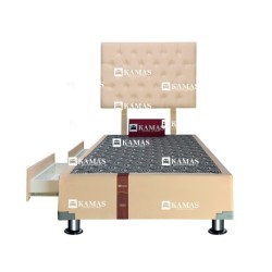 CAMA BOX 1.5 PLZ AMERICANO FUNCIONAL + CABECERA AEREA C | Homesleep.pe