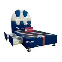 CAMA BOX 1.5 PLZ AMERICANO FUNCIONAL + CABECERA PELOTA | Homesleep.pe