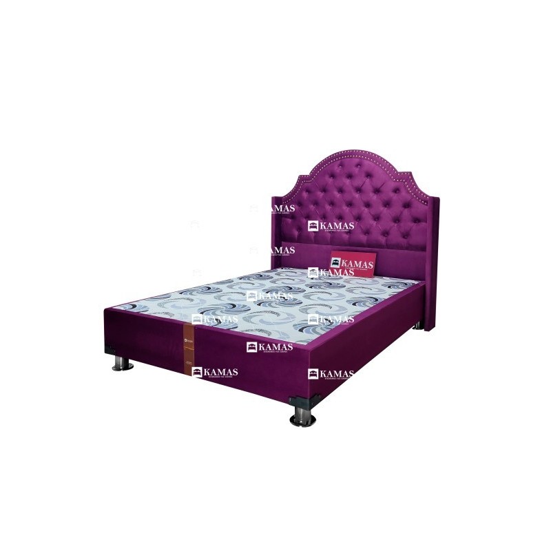 CAMA BOX 2 PLZ AMERICANO + CABECERA PEDESTAL CORONA | Homesleep.pe