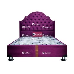 CAMA BOX 2 PLZ AMERICANO + CABECERA PEDESTAL CORONA | Homesleep.pe