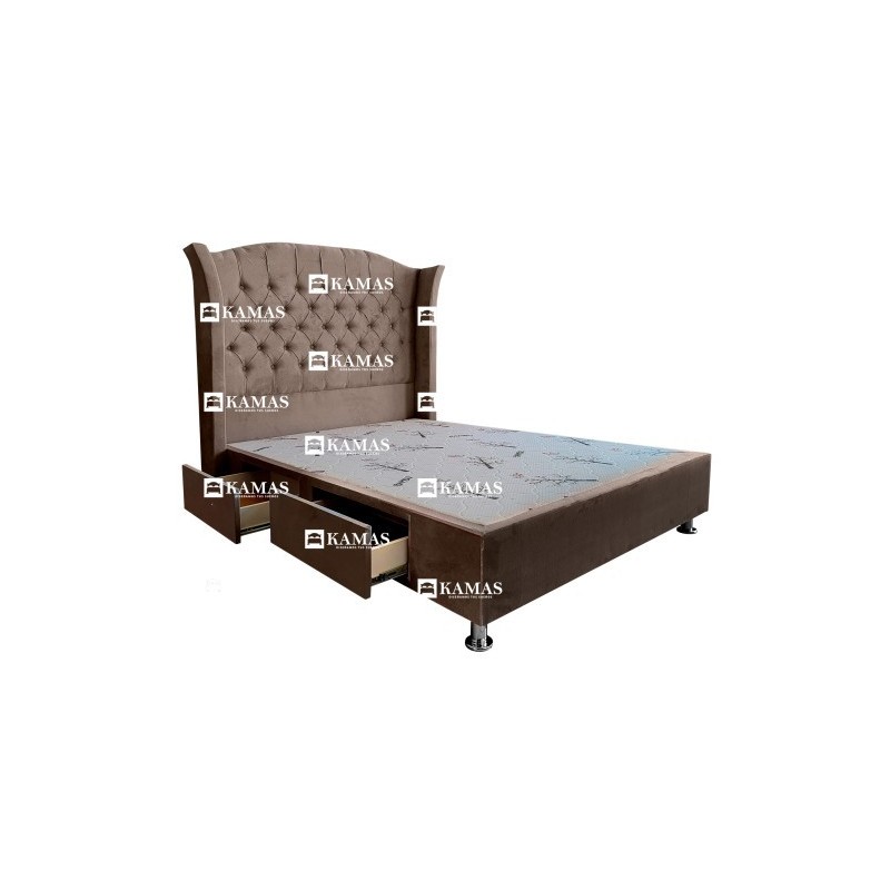 CAMA BOX 2 PLZ AMERICANO 2 CAJONES LATERALES + CABECERA | Homesleep.pe