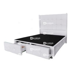 CAMA BOX 2 PLZ EUROPEO 2 CAJONES AL PIE + CABECERA EMPE | Homesleep.pe