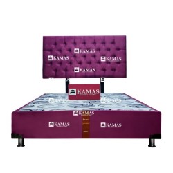 CAMA AMERICANA 2 PLZ + CABECERA AEREA CON PATAS | Homesleep.pe