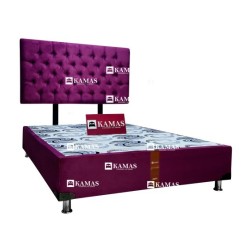 CAMA AMERICANA 2 PLZ + CABECERA AEREA CON PATAS | Homesleep.pe