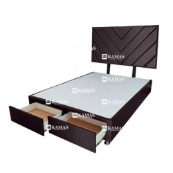 CAMA BOX 2 PLZ AMERICANO CAJONES AL PIE + CABECERA AERE | Homesleep.pe